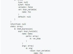 PHP Parser Screenshot 2