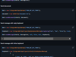 PHP Telegram Bot Api Screenshot 1