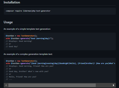 php-text-generator Screenshot 1