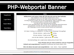 PHP-Webportal German