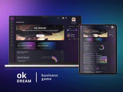 "Ok,dream" - a dynamic and visually immersive dashboard created on Flawless Core for OK Dream. This project combines gamification and business mechanics, turning direct selling into an engaging space conquest game. The platform includes multi-wallet integration, visual ranking, and real-time fleet development analytics.