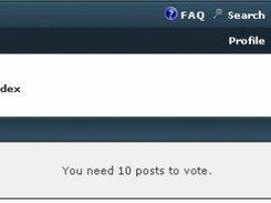Minimum Posts before voting