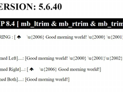 PHP 8.4 - mb_trim