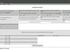 Options screen.