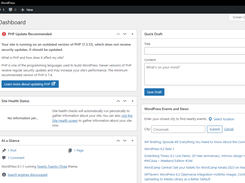 wordpress dashboard