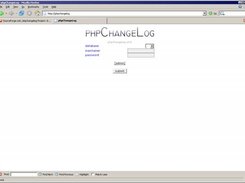 Login screen