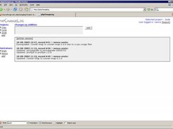 Main screen - project selected