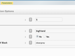 Special Block Parameters