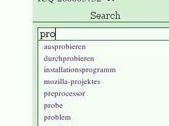 Livesearch4phpCMS displays possible searchterms while typing