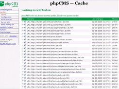 Admin4phpCMS - module phpCMS - Server cache