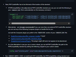 PHPCompatibility Screenshot 1