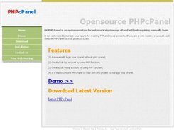 website of PHPcPanel  http://www.ushops.net/phpcpanel