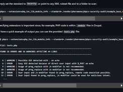 phpcs-security-audit v3 Screenshot 1