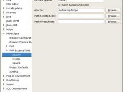 PHPeclipse Preferences PHP External Tools Apache