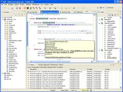 PHPeclipse editor, syntax highlighting, outline, code assist