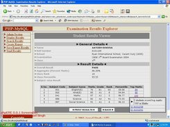 Student's result viewer
