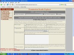 Import Results Form
