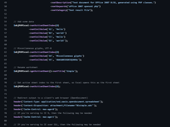 PHPExcel Screenshot 1