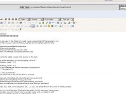 phpexplorator editing file with  tinymce editor