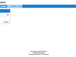 PHPExtJS Standart Version Login Page