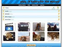 The main screen of phpg