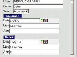 Fiche personnelle - Etat civil