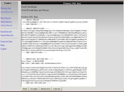 Example app, Passbox, entering an SSL key