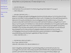 Reading a decrypted user record.