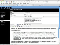 phpGolem 0.4 beta 22 - admin page: CMS article editing
