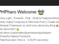 PHPharo Welcome On Win Plll