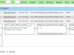 log list and a variable view