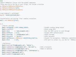 PHPMailer Screenshot 1