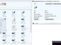 the contextual menu and the properties window