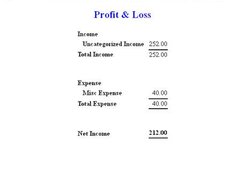 Profit & Loss Report