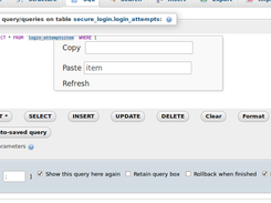 phpmyadmin custom menu