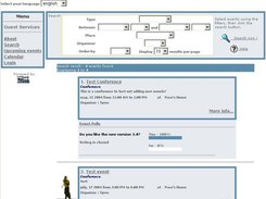 Event Search Results - Guest View
