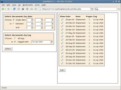 Selecting archived documents by tag and date