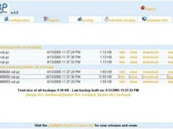 the import page