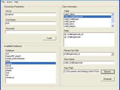 PHP Class Generator Screenshot 1