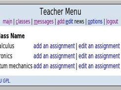 teachers' classes page.