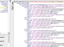 Table Definition lookup with SOAP