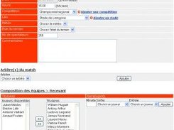 Match form / Formulaire de match