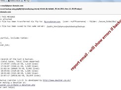 phpMySQLAutoBackup-REPORT-email
