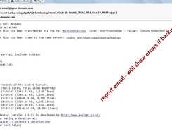 phpMySQLAutoBackup-REPORT-email