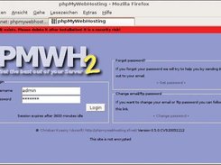 1. Login screen