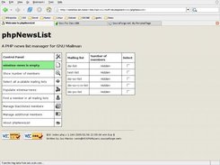 Main menu (phpNewsList 1.3-devel)