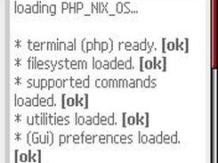 Opening a terminal (shell) session - PHP_NIX_OS 0.5.2