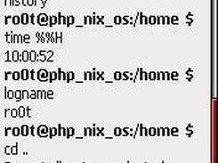 Terminal (shell) session - PHP_NIX_OS 0.5.2
