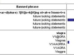 regular expression and obfuscated text phrase matching