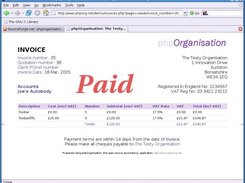 A paid invoice